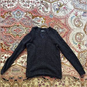 Michael Stars 100% Cotton Purple and Black Knit Men’s Sweater Size L